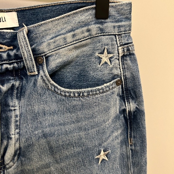 Pistola Embroidered Star Straight leg Jean size 27 EUC N0557 - Picture 5 of 9
